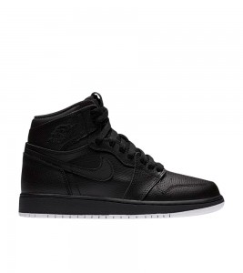 Кроссовки Air Jordan 1 Retro High Black Perforated GS