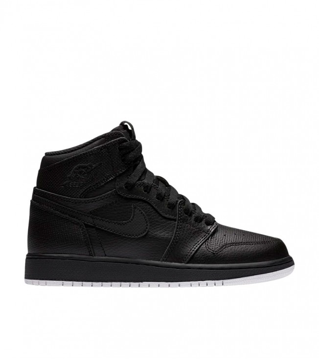 Кроссовки Air Jordan 1 Retro High Black Perforated GS