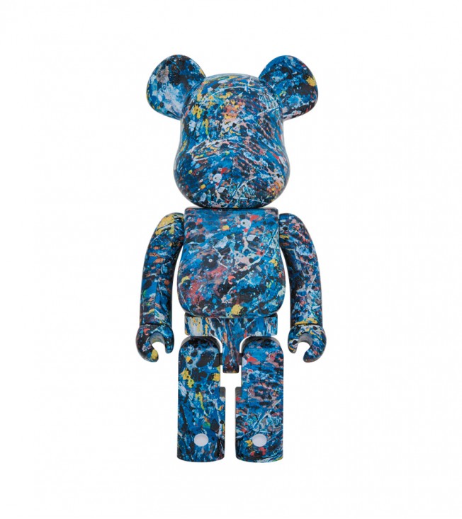 Bearbrick Jackson Pollock Studio 1000% Chrome Ver.