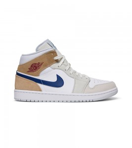 Кроссовки Jordan 1 Mid Tan Suede