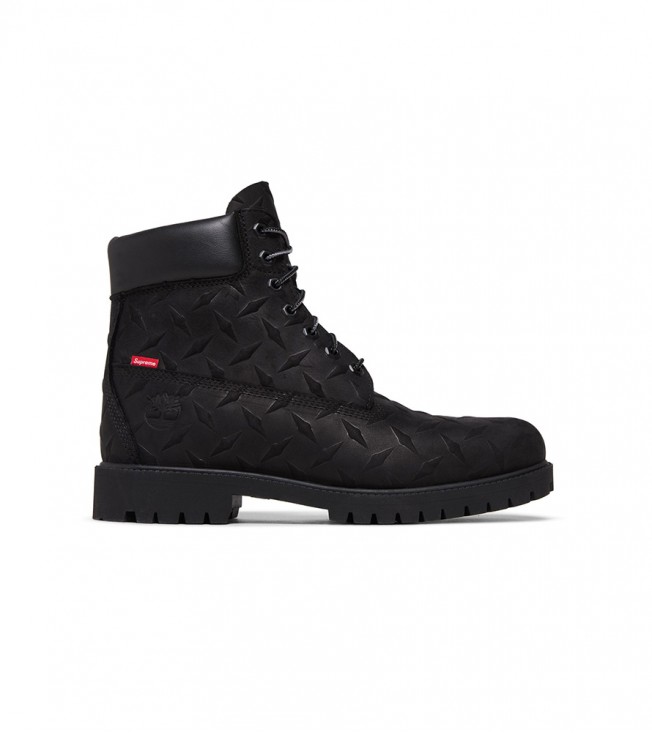 Timberland 6 Premium Waterproof Boot Supreme Diamond Plate Black