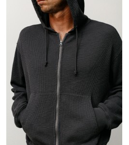 Худи Stussy Lightweight Thermal Hoodie Faded Black - Фото №2