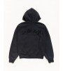 Худи Stussy Beach Roots Zip Hoodie Garment Dyed Faded Black