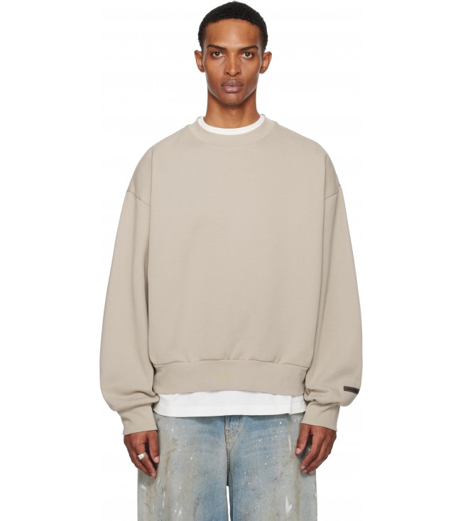 Свитшот Fear Of God Essentials Taupe Classic Fit Fleece Crewneck Sweatshirt