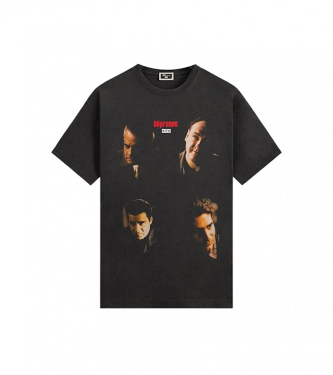 Футболка Kith x The Sopranos Characters Vignette Vintage Black