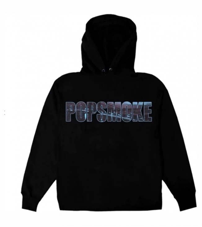 Худи Pop Smoke x Vlone Wraith Hoodie Black