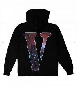 Худи Pop Smoke x Vlone Wraith Hoodie Black - Фото №2