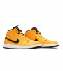 Кроссовки Jordan 1 Mid University Gold Black
