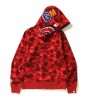 Худи BAPE CAMO SHARK RED FULL ZIP HOODIE