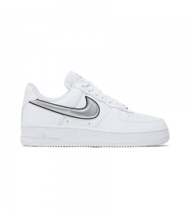 Nike Air Force 1 Low '07 Essential White Metallic Silver Black WMNS