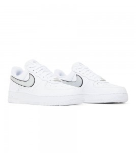 Nike Air Force 1 Low '07 Essential White Metallic Silver Black WMNS - ???? ?20