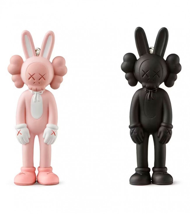 KAWS Tokyo First Accomplice Keychain Pink/Black Set (2021)