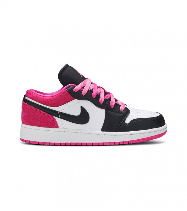 Кроссовки Air Jordan 1 Low Black Active Fuchsia GS