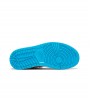 Jordan 1 Low Black Dark Powder Blue WMNS