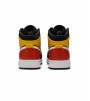 Кроссовки Air Jordan 1 Mid Black Amarillo Team Orange GS