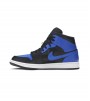 Кроссовки Jordan 1 Mid Hyper Royal Tumbled Leather
