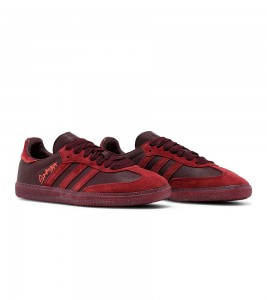 Кроссовки adidas Samba x Jonah Hill Burgundy - Фото №2