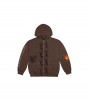 Travis Scott Reverse Dog Zip Up Hoodie Brown