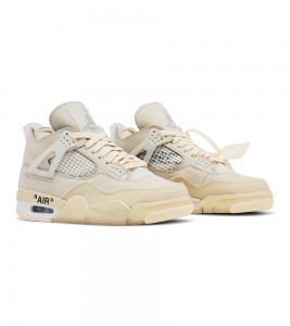Кроссовки Off-White x Air Jordan 4 Retro Sail WMNS - ???? ?20