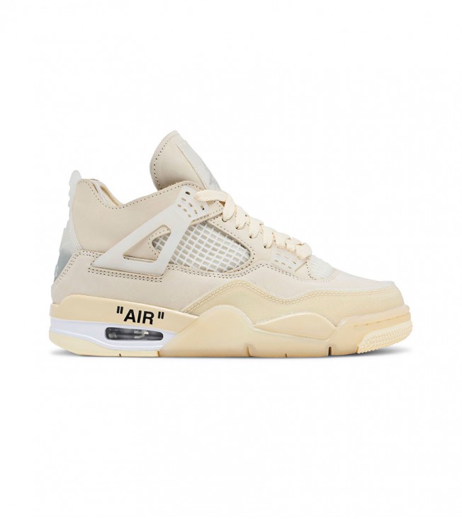 Кроссовки Off-White x Air Jordan 4 Retro Sail WMNS