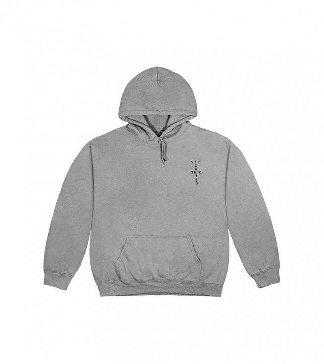 Худи Travis Scott CJ Astro Washed Grey
