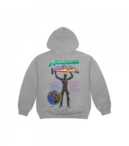 Худи Travis Scott CJ Astro Washed Grey - Фото №2