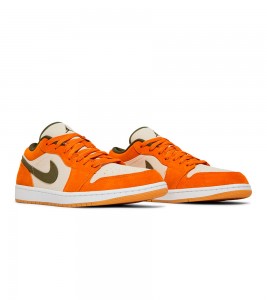 Кроссовки Jordan 1 Low Orange Olive - ???? ?20