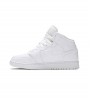 Кроссовки Air Jordan 1 Mid Triple White GS