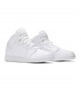 Кроссовки Air Jordan 1 Mid Triple White GS