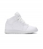 Кроссовки Air Jordan 1 Mid Triple White GS