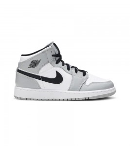 Кроссовки Air Jordan 1 Mid Light Smoke Grey GS