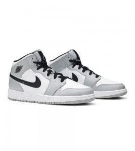 Кроссовки Air Jordan 1 Mid Light Smoke Grey GS - ???? ?20