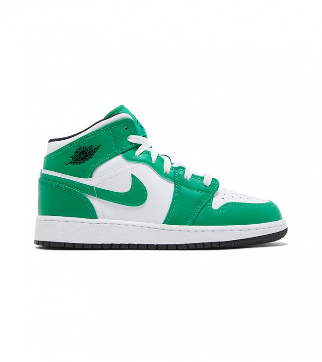 Jordan 1 Mid Lucky Green (GS)