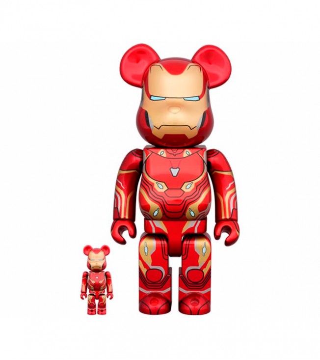 Bearbrick x Marvel Iron Man Mark 50 100% & 400% Set