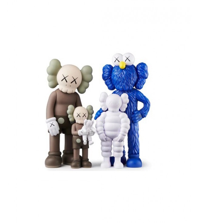 KAWS FAMILY Figures Brown/Blue/White 