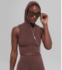 Топ Alo Yoga Seamless Two Tone Brownstone 