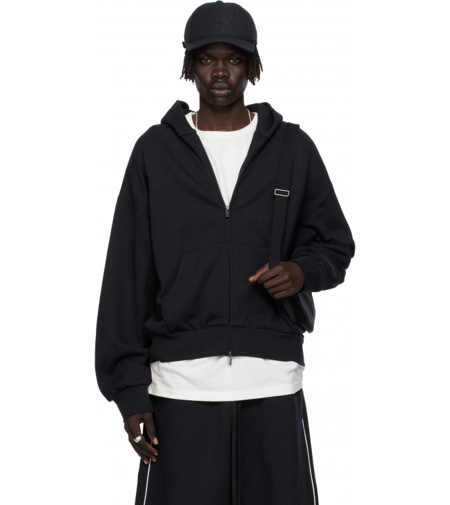Худи Fear Of God Essentials Black Classic Fit Fleece Zip-Up Hoodie