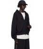 Худи Fear Of God Essentials Black Classic Fit Fleece Zip-Up Hoodie
