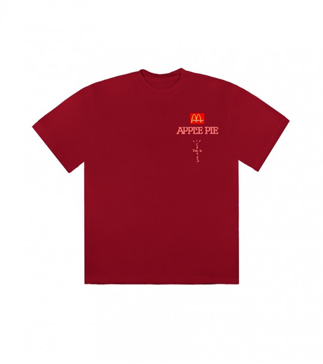 Футболка Travis Scott x McDonald's Apple Pie Red
