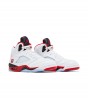 Jordan 5 Retro Fire Red Black Tongue (2025)