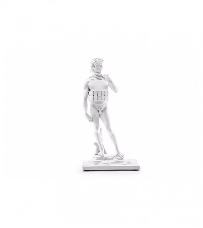Banksy Suicide Man Figure White
