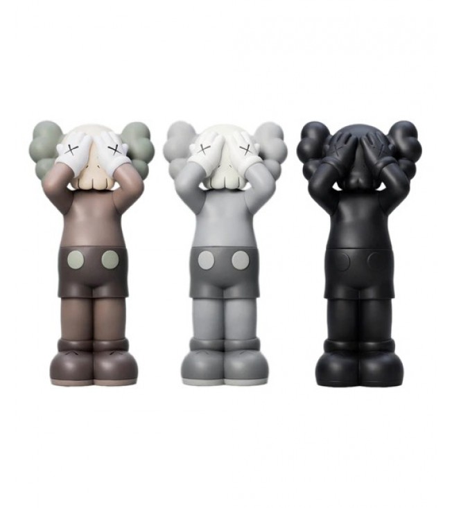 KAWS Holiday UK Vinyl Figure Brown/Grey/Black Set 25 см