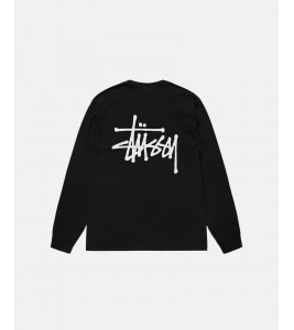 Stussy Basic Stüssy Ls Tee Pigment Dyed Black