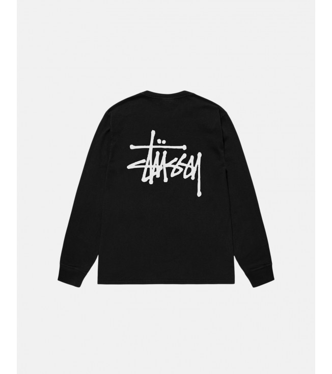 Stussy Basic Stüssy Ls Tee Pigment Dyed Black