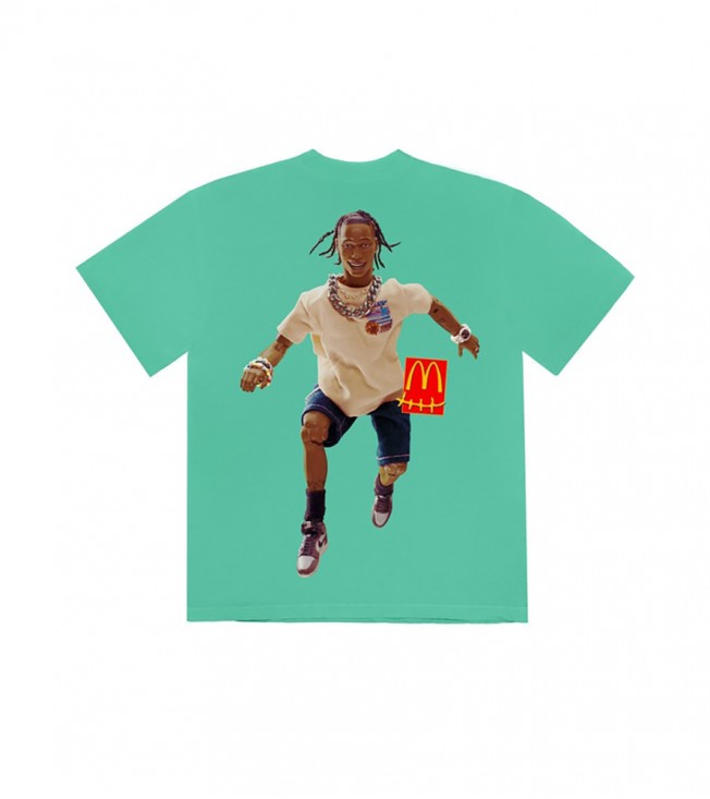 Футболка Travis Scott x McDonald's Action Figure Series IV Teal