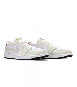 Кроссовки Jordan 1 Retro Low White Ghost Green Black - ???? ?20