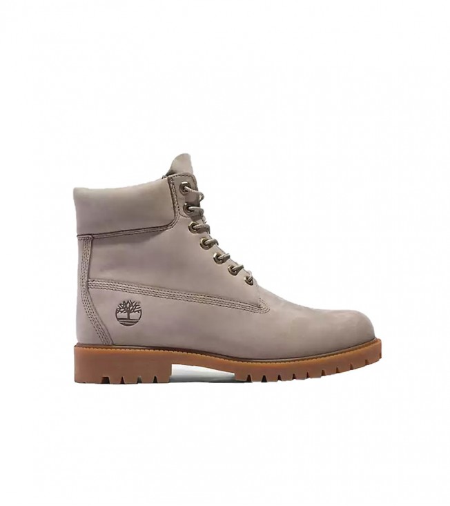 Timberland Heritage 6 Inch Lace Up Waterproof Light Taupe Nubuck