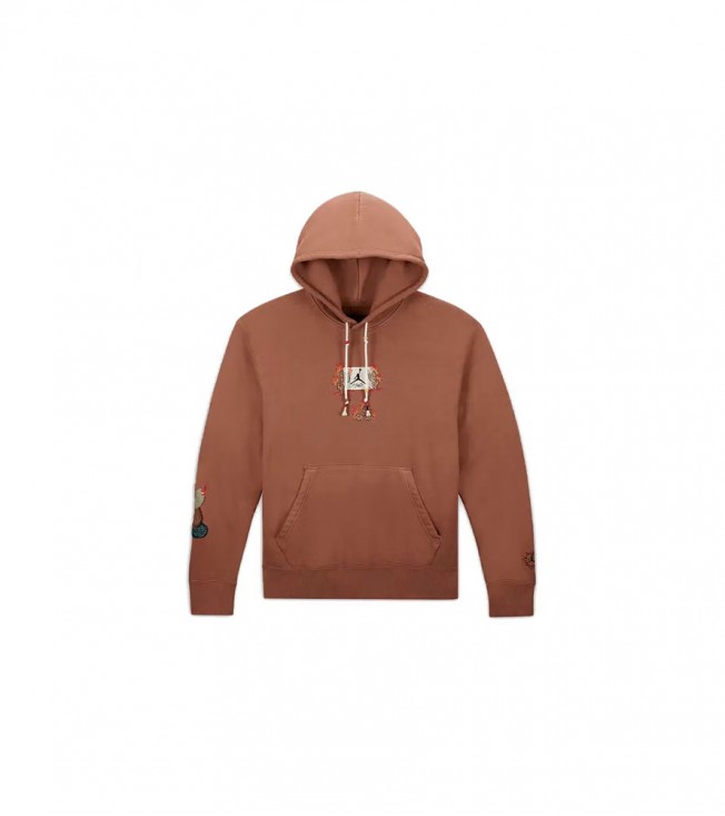 Travis Scott x Jordan Flight Graphic Hoodie Archaeo Brown
