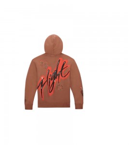 Travis Scott x Jordan Flight Graphic Hoodie Archaeo Brown - Фото №2
