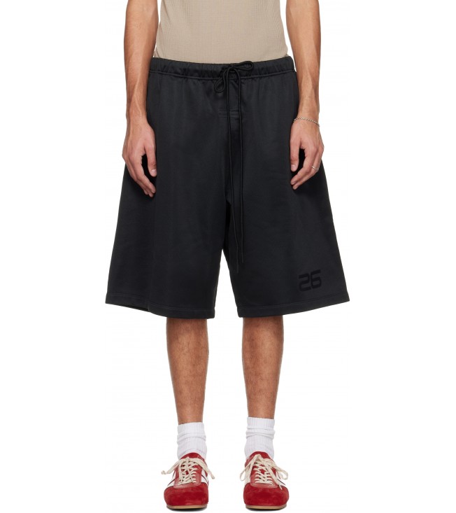 Шорты Fear Of God Essentials Black Holiday Satin Fleece Relaxed Shorts